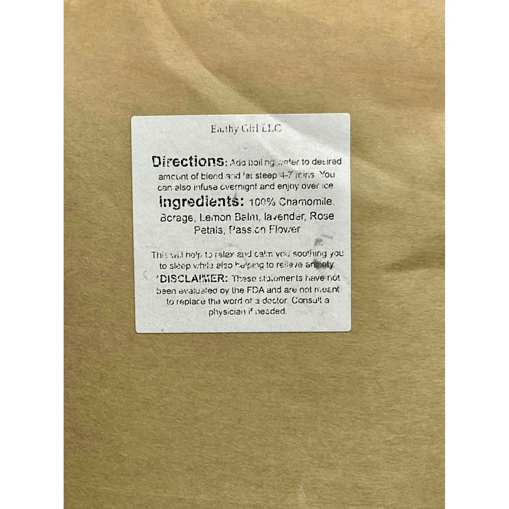 Sweet Dreams Tea Blend 1 Oz‎ Relaxing Herbal Infusion
